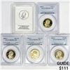 Image 1 : 2000-2014 Set (5) Sacagawea Dollar PR
