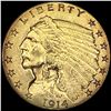 Image 1 : 1914 $2.50 Gold Quarter Eagle UNCIRCULATED