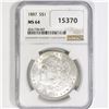 Image 1 : 1887 Morgan Silver Dollar NGC MS64