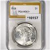 Image 1 : 1928 Silver Peace Dollar PGA MS63+