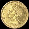 Image 1 : 1851 $2.50 Gold Quarter Eagle UNCIRCULATED