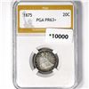 Image 1 : 1875 Twenty Cent Piece PGA PR63+