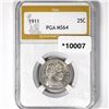Image 1 : 1911 Barber Quarter PGA MS64