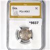 Image 1 : 1906 Liberty Victory Nickel PGA MS63
