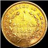 Image 2 : 1852 Rare Gold Dollar NICELY CIRCULATED