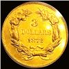 Image 2 : 1873 $3 Gold Piece UNCIRCULATED PL