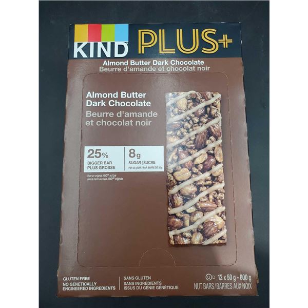 Kind Plus Almond Butter Dark Chocolate Bars (12 x 50g)