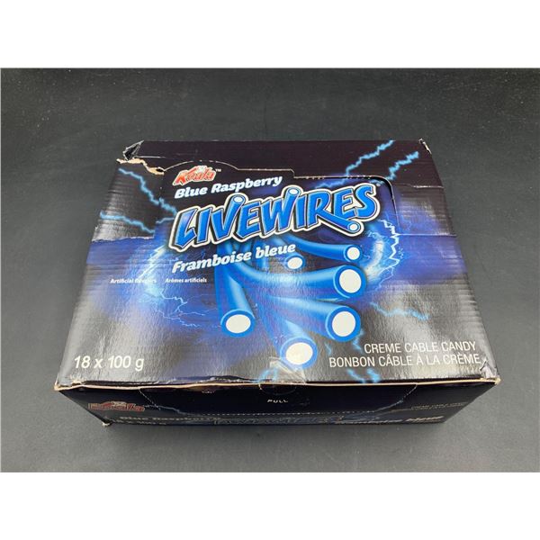 Koala Blue Raspberry Livewires Creme Cable Candy (18 x 100g)
