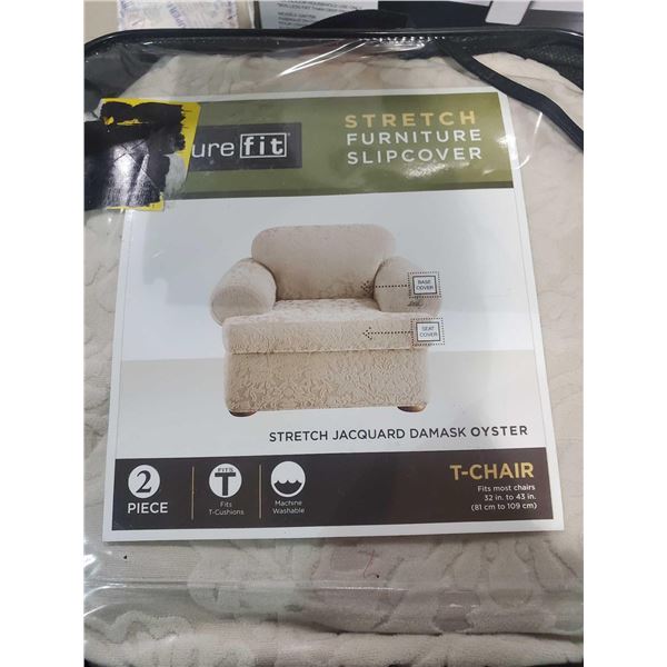 Sure Fit Stretch Furniture Slipcover (fits most 32in to 43in)