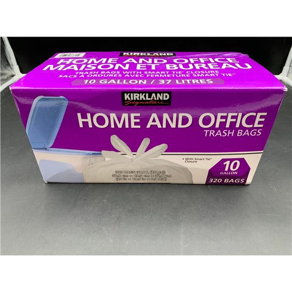 Kirkland Home & Office Trash Bags (320bags) 10gallon