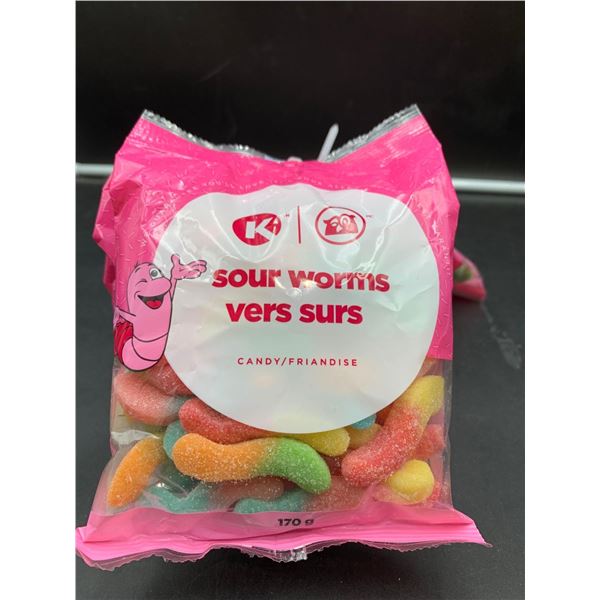 Circle K Sour Worms Candy (6 x 170g)