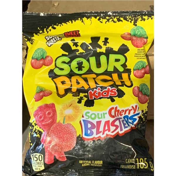 CASE LOT Sour Patch Kids Sour Cherry Blasters 12 x 185g