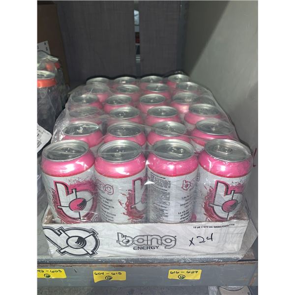 CASE LOT Bang Energy Drink Delish Strawberry Kiss 24 x 473ml