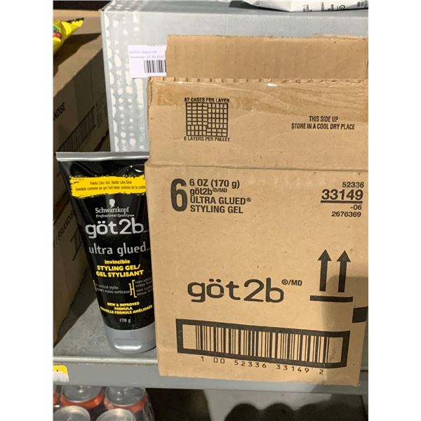 CASE LOT Got 2b Hair Gel 6 x 170g