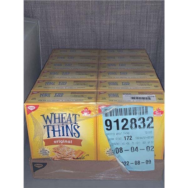 CASE LOT Christie Wheat Thins Original 12 x 200g