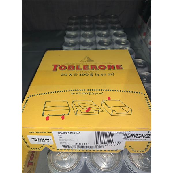 CASE LOT Toblerone Chocolate 20 x 100g