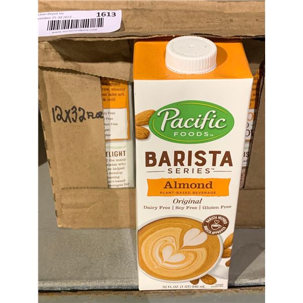 CASE LOT Pacific Foods Barista Almond Plant Based Beverage 12 x 32 fl oz