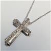 Image 2 : Silver 22 Lab Grown Diamond(.25Ct, Si1-I1, F-G) Necklace ( (~weight 2.74g), Appraised Retail $1240
