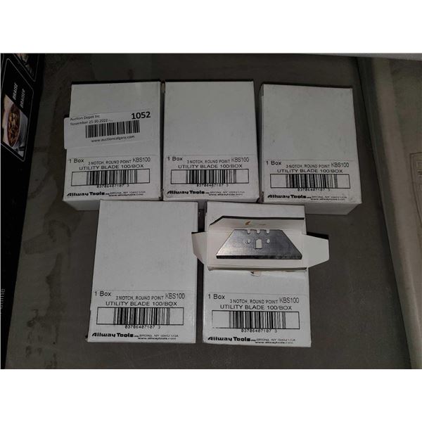 NEW Always Tools Utility Blade Round Point 3 notch 100/box Lot of 5