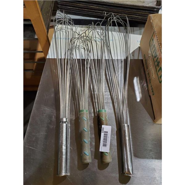 Lot of 4 Whisks