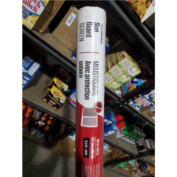 Climalok Sun Guard Screen 48in x 84in Black NEW