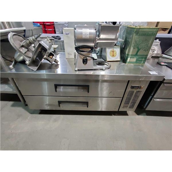 Double Door Stainless Steel Refrigerated Equipment Stand Cabinet om wheels