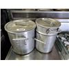 Image 1 : Lot of Commercial Aluminum Pots with lids