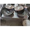 Image 2 : Hand Made Metal Woks with Tin Lids - Asst Size- Lot of 2