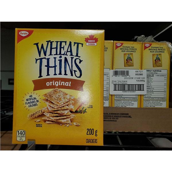 CASELOT Christie Wheat Thins 12x200g