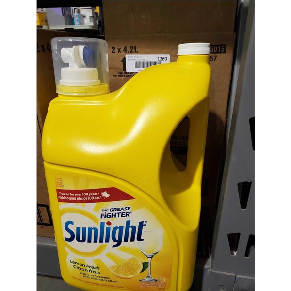 CADE LOT Sunlight Lemon Fresh Dish Washing Liquid 2x4.2L