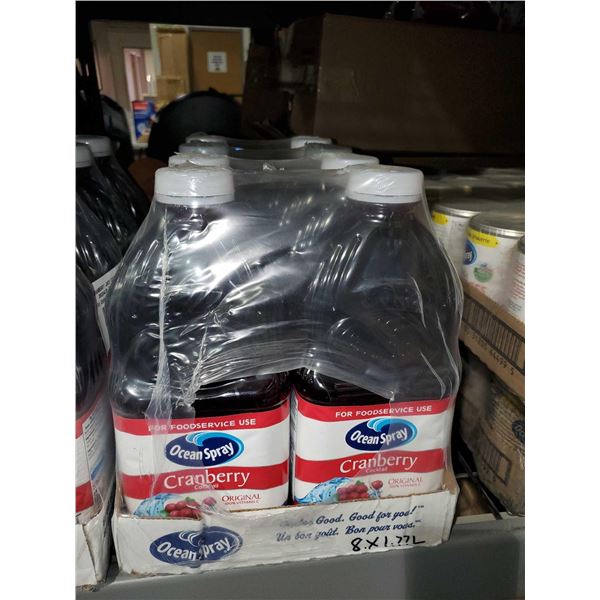 CASE LOT Ocean Spray Cranberry 8x1.77L