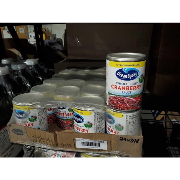 CASE LOT Ocean Spray Whole berry Cranberry Sauce 24x348ml