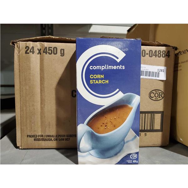 CASE LOT Compliments Corn Starch 24x450g