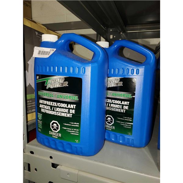 Lot of 2 Turbo Power Universal Antifreeze Coolant 3.78L