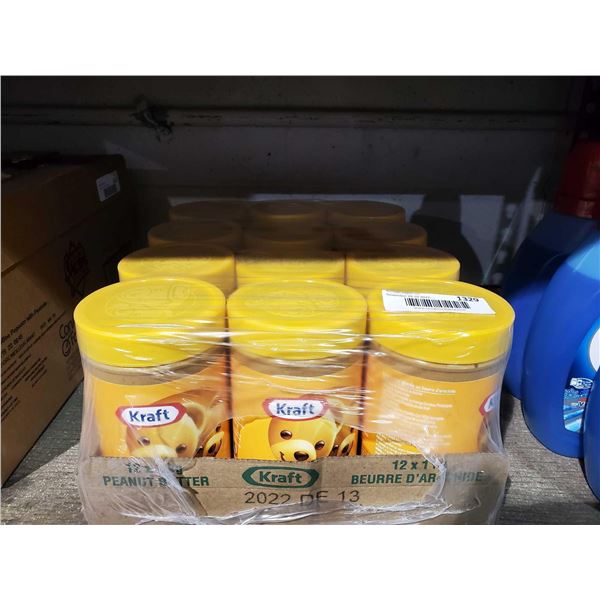 CASE LOT Kraft Extra Creamy Peanut butter 12x1kg