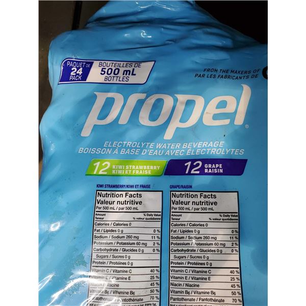 CASE LOT Propel 12 kiwi Strawberry / 12 Grape x 500ml