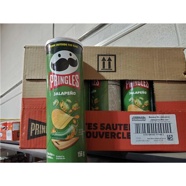 CASE LOT Pringles Jalapeno Chips 14x156g