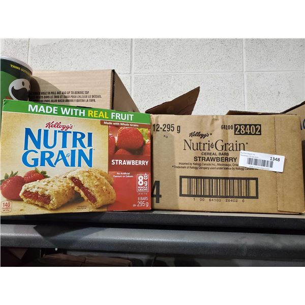 CASE LOT Kellogg's NutriGrain Strawberry 12x295g