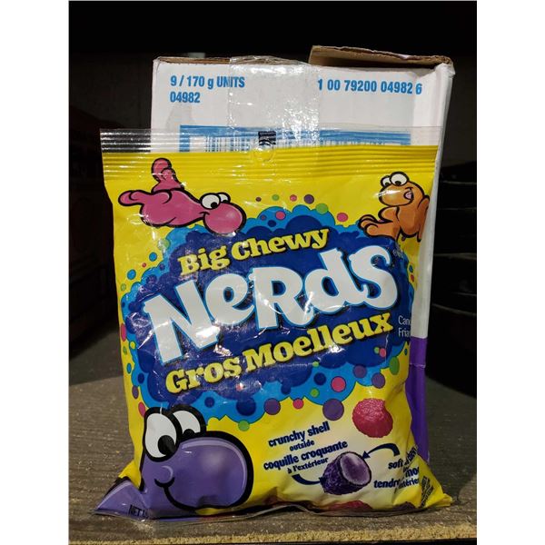 CASE LOT Big Chewy NERDS 9x170g