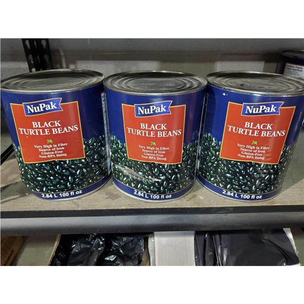Lot of NuPak Black turtle beans 2.84Lx3