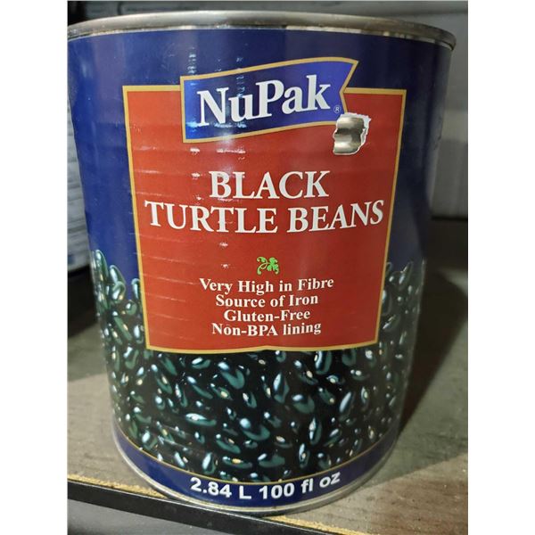Lot of NuPak Black turtle beans 2.84Lx3