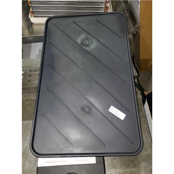 Lot of 6 Black shoe trays 16" x 23.75"