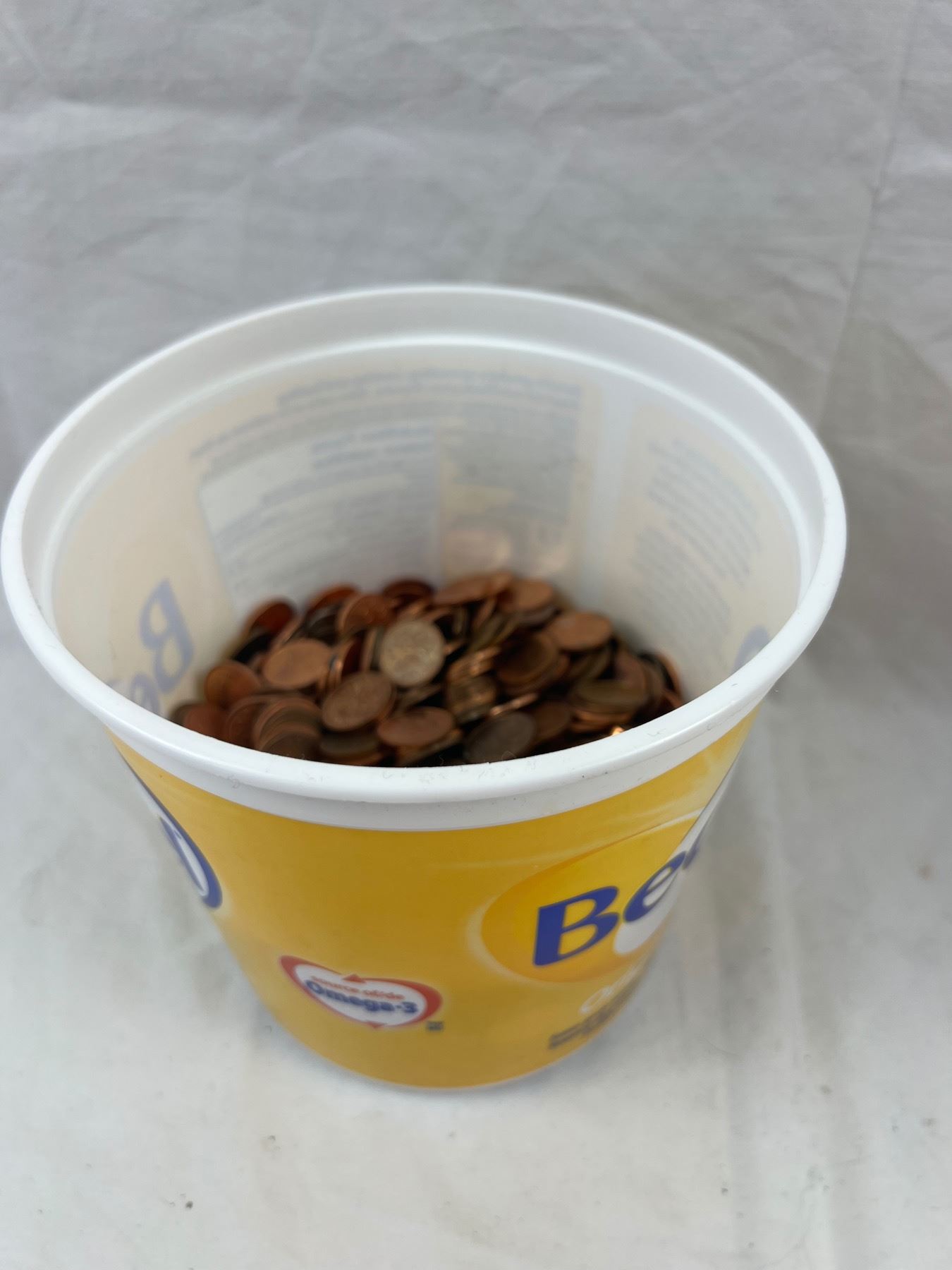 Becel Container 1/2 Full - Pennies - Sunrise Estate Services Ltd