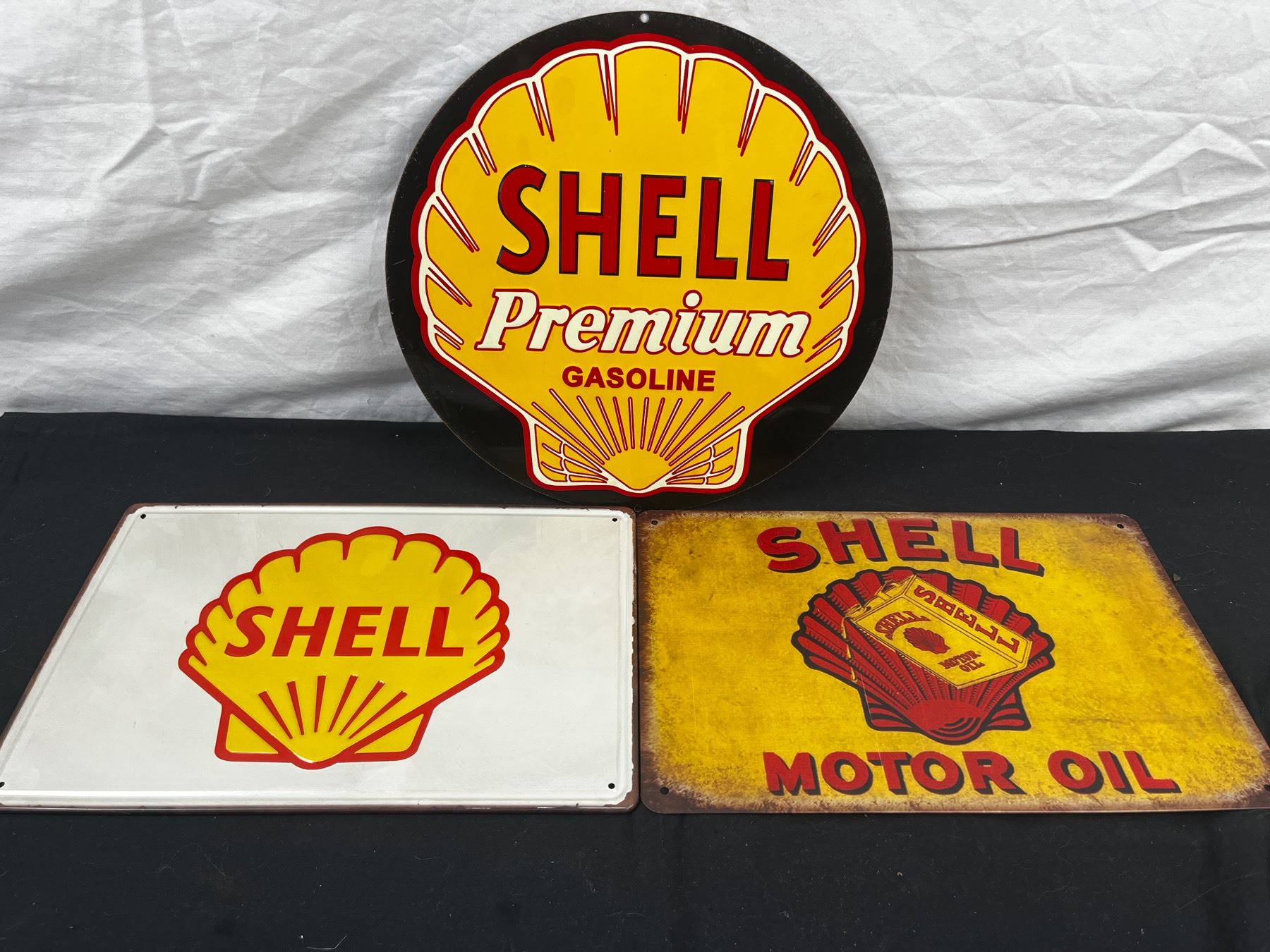 Shell Tin Signs - Sunrise Estate Services Ltd