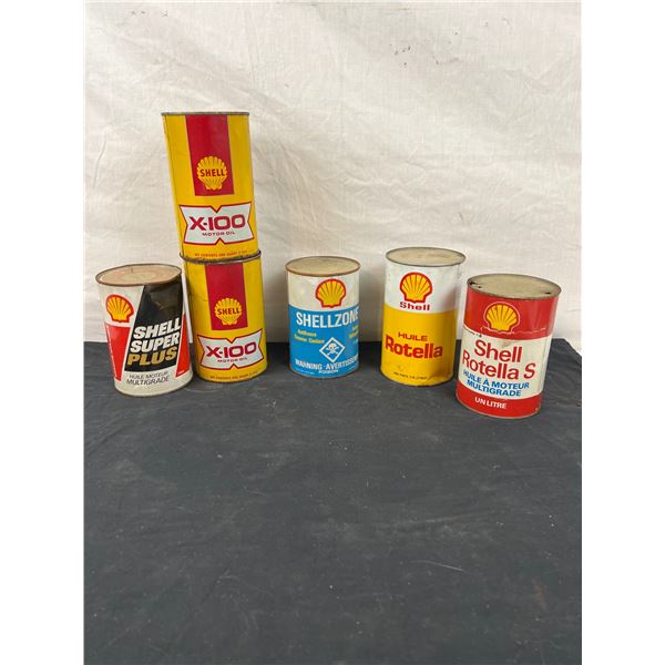 Shell Oil Cans - Sunrise Estate Services Ltd