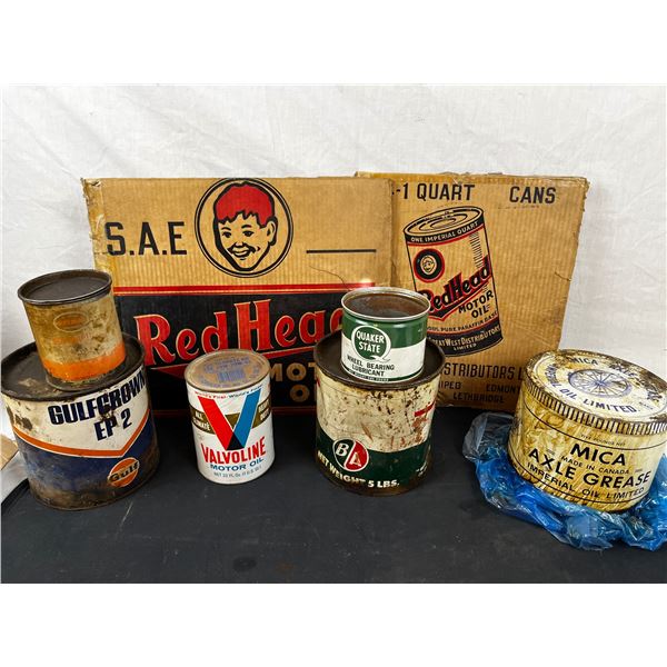 Oil Cans Lot
