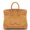 Image 2 : Hermes Sesame Toile Ash Swift Leather Birkin 25cm Cargo Handbag PHW