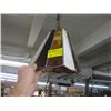 Image 1 : LEADED GLASS HANGING LIGHT FIXTURE