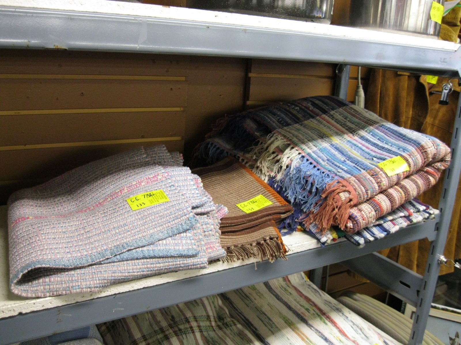 Used Throw Rug 3 MULTI COLORED THROW RUGS. CLICK ON