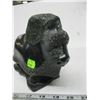 Image 2 : SIGNED BUFFALO CARVED SOAPSTONE, MISSING HORNS